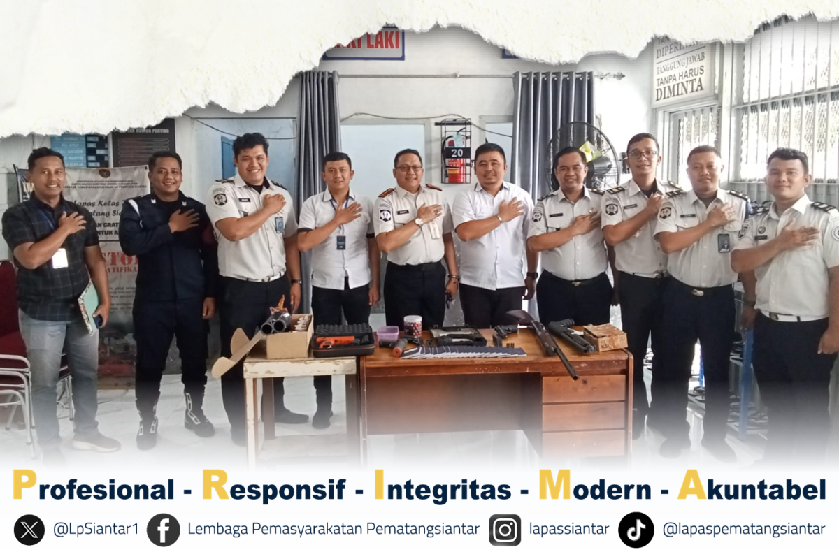 Lapas Kelas IIA Pematangsiantar Tingkatkan Sinergi dengan Polres Simalungun Melalui Lidik, Monitor, Pulbaket, dan Pengecekan Senjata Api